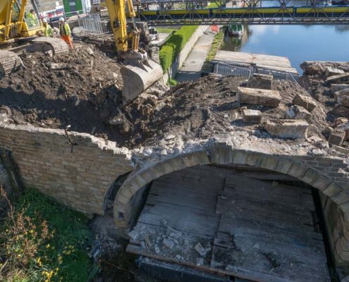 listed canal bridge renovation