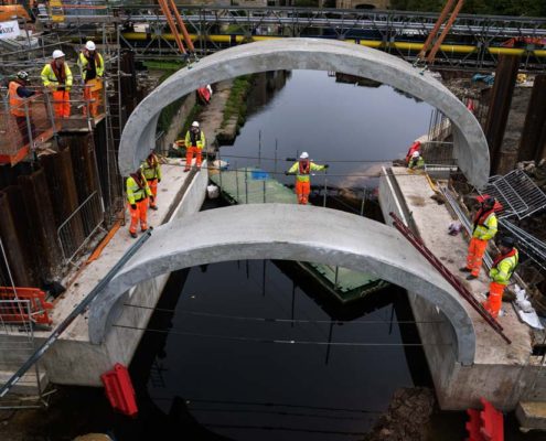 listed canal bridge renovation