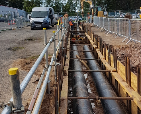 District heating installation project