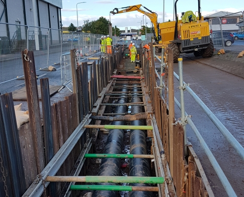 District heating installation project