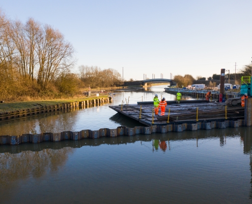 Canal breach repairs